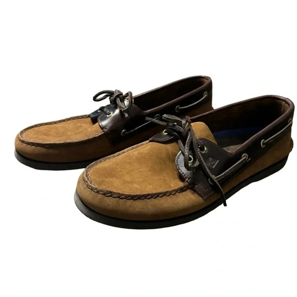 ⚓️ Sperry Men’s A/O 2-Eye Plush Boat Shoes 🤎 Size 13 Classic Nautical Style ⚓️ - Picture 1 of 6